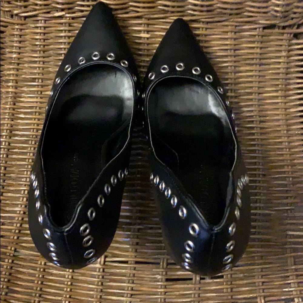 Black and Silver Wild Diva Heels Size 8.5 NEW - Picture 5 of 8